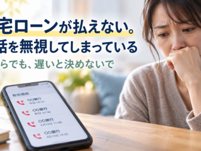 住宅ローンが払えない。電話を無視してしまっている　今さらでも、一緒に整理できます