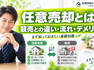 任意売却とは？競売との違い・流れ・デメリットまでわかりやすく