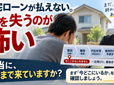 住宅ローンが払えない。家を失うのが怖い　本当にそこまで来ているのか、まず確認しましょう