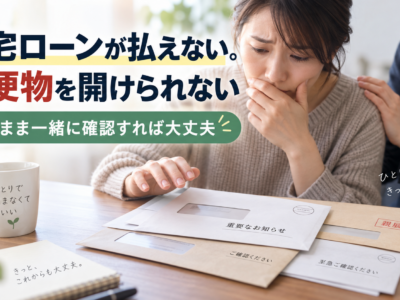 住宅ローンが払えない。郵便物を開けられない　そのまま一緒に確認すれば大丈夫です