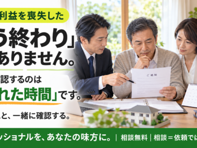 住宅ローンが払えない　期限の利益を喪失したら最初に「残された時間」を確認します