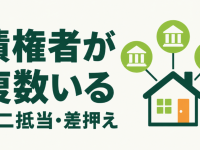 任意売却で債権者が複数いる｜第二抵当・差押えがあるときの進め方